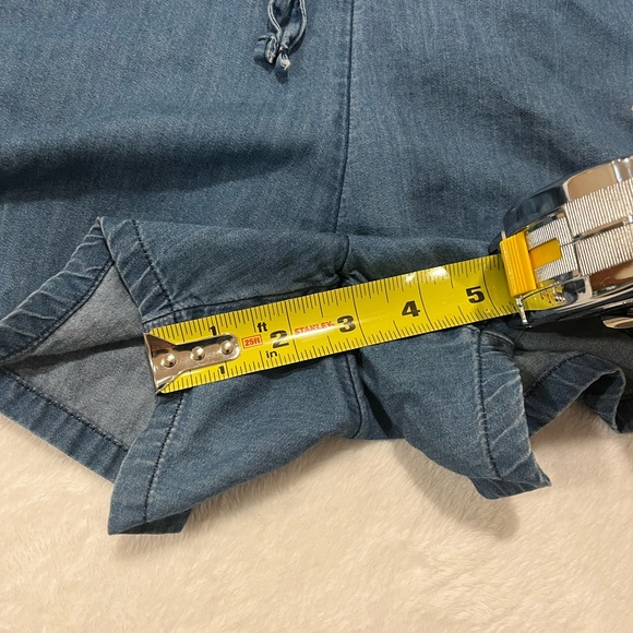 Romper Old Navy Blue Chambray Sleeveless Romper | Button Front | Size M - Picture 6 of 8